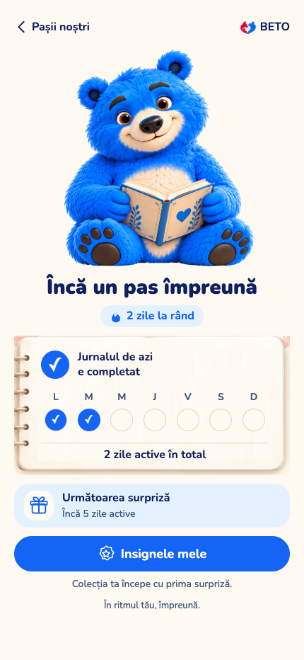 Captură DIABETO — Pașii noștri, tema BETO